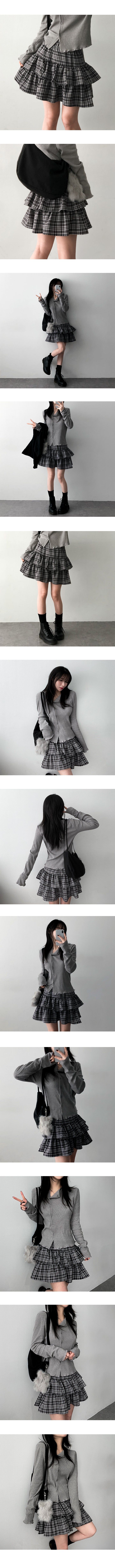 トツチェックカンカンスカート
