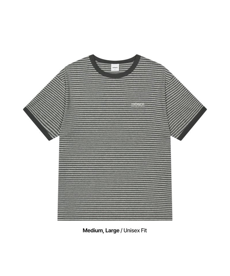 BASIC LOGO STRIPE RINGER TEE