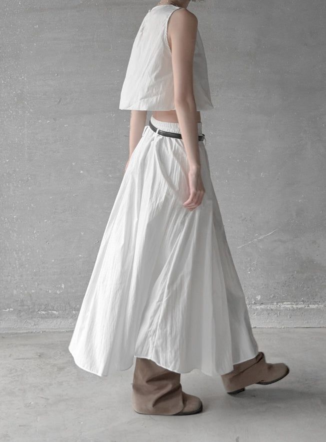 Cloud Nylon Crop Blouse