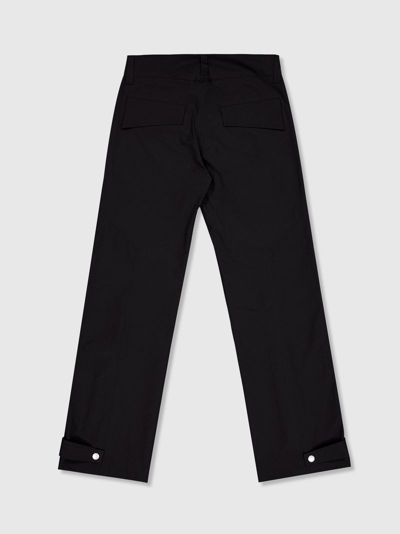 Ghost In The Shell Zip Pleat Pants (Black)