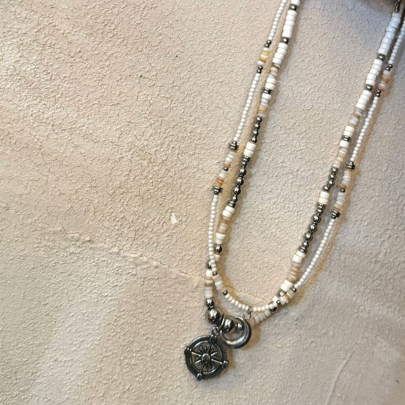 [MADE]Ivory stone Necklace (S)