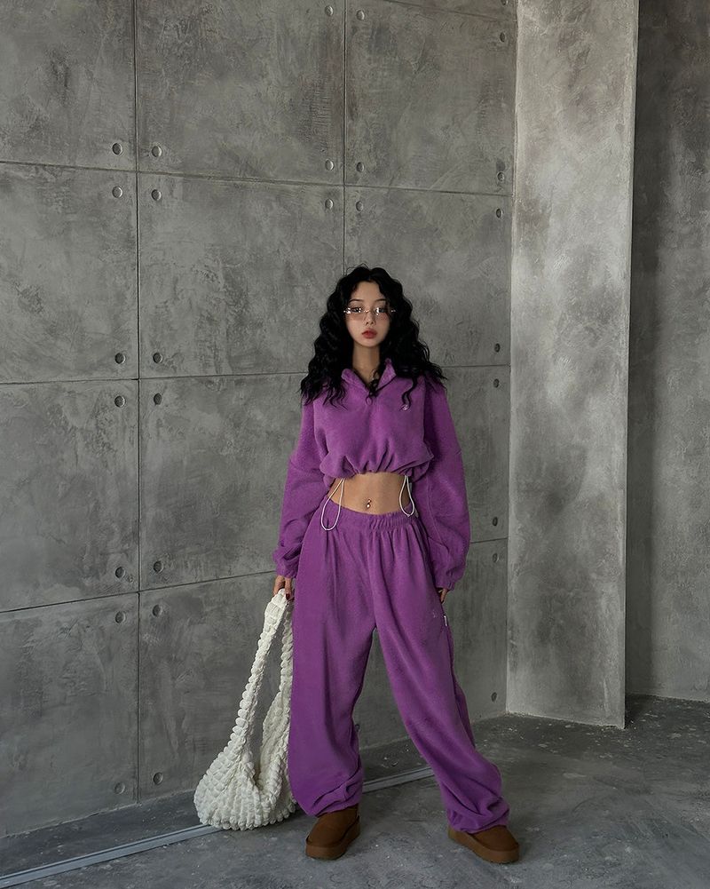 Delight-J（ディライトジェイ）の「[UNISEX] Fleece 6 color string pants（Pants）」