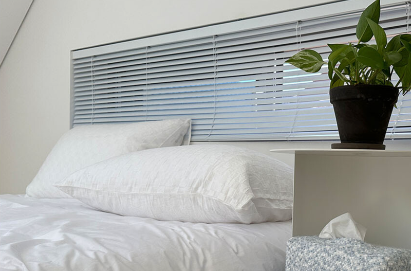 CLEAR CHECK PILLOW COVER