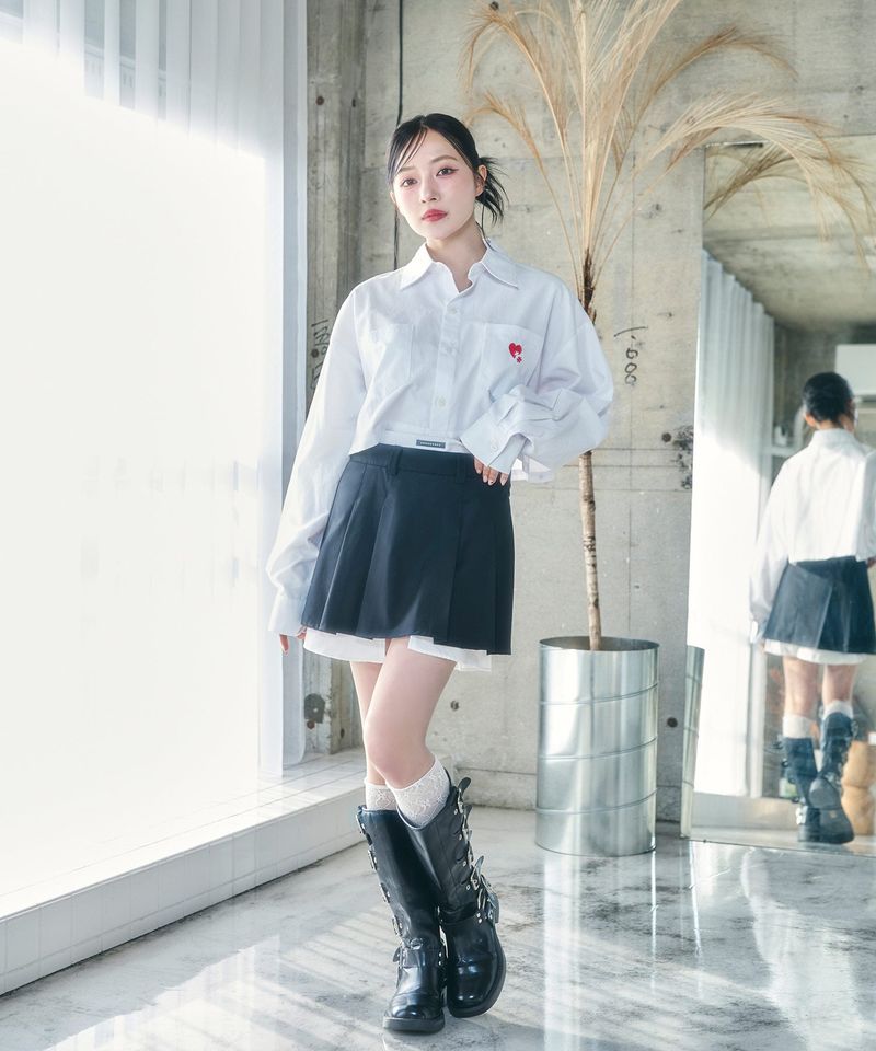 UNISEX 2WAYハートシャツ