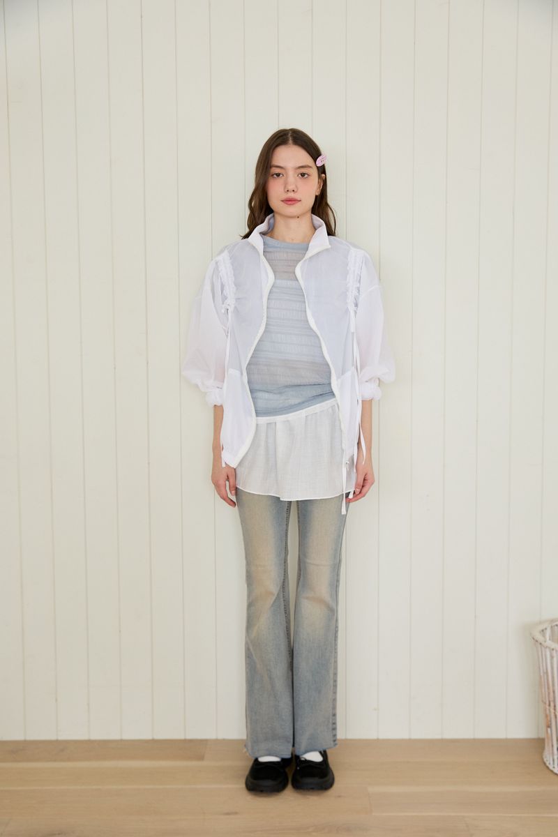 PINK PINEAPPLE（ピンクパイナップル）の「BLOSSOM STRING WIND BREAKER（Jackets/Outerwear）」