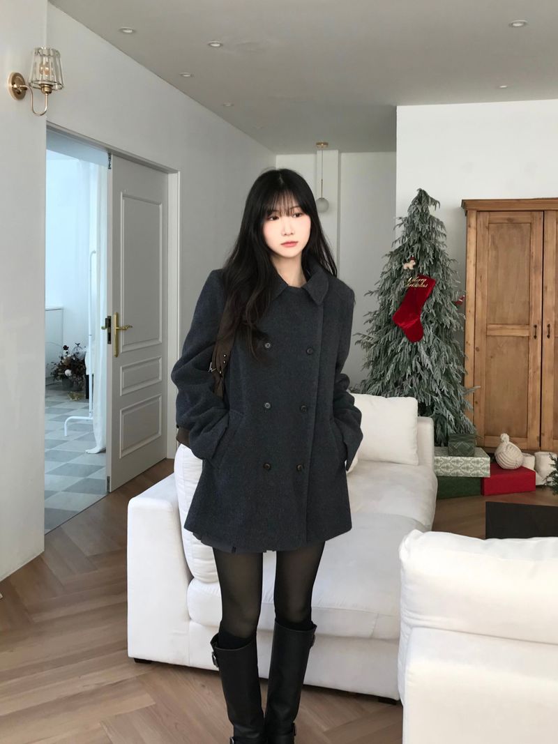 Innerf Wool Half Coat (3 colors)