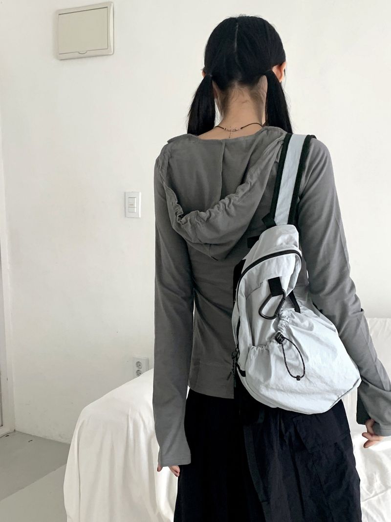 Cliff Coloring String Mini Nylon Backpack