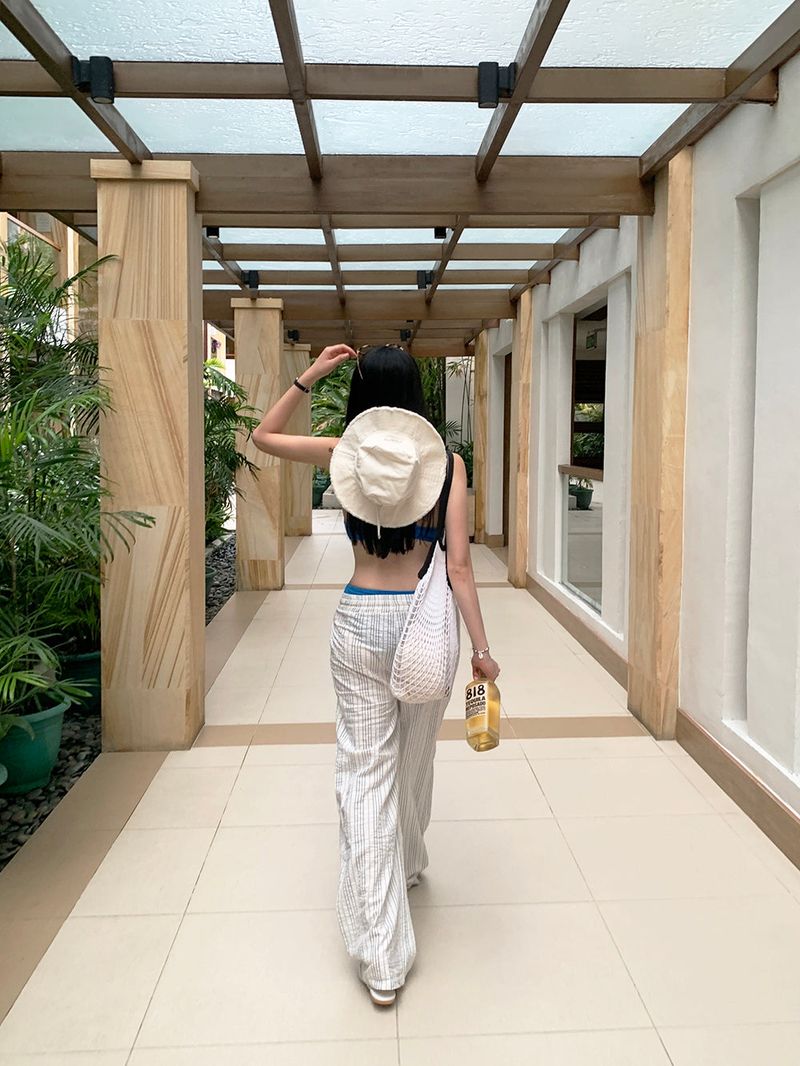 [MADE] REM SEERSUCKER PANTS