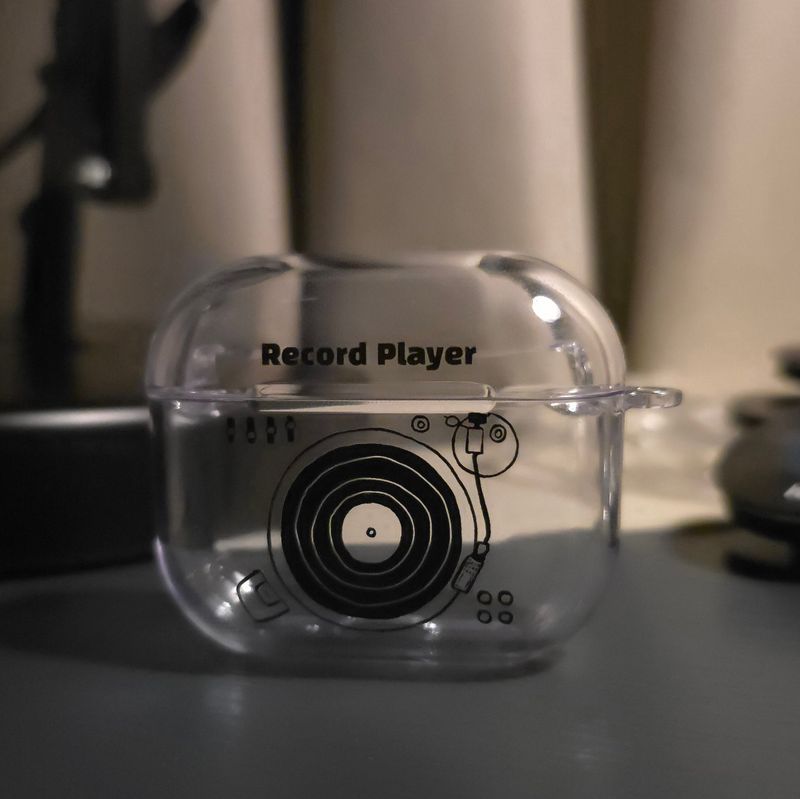 Turntable airpods case