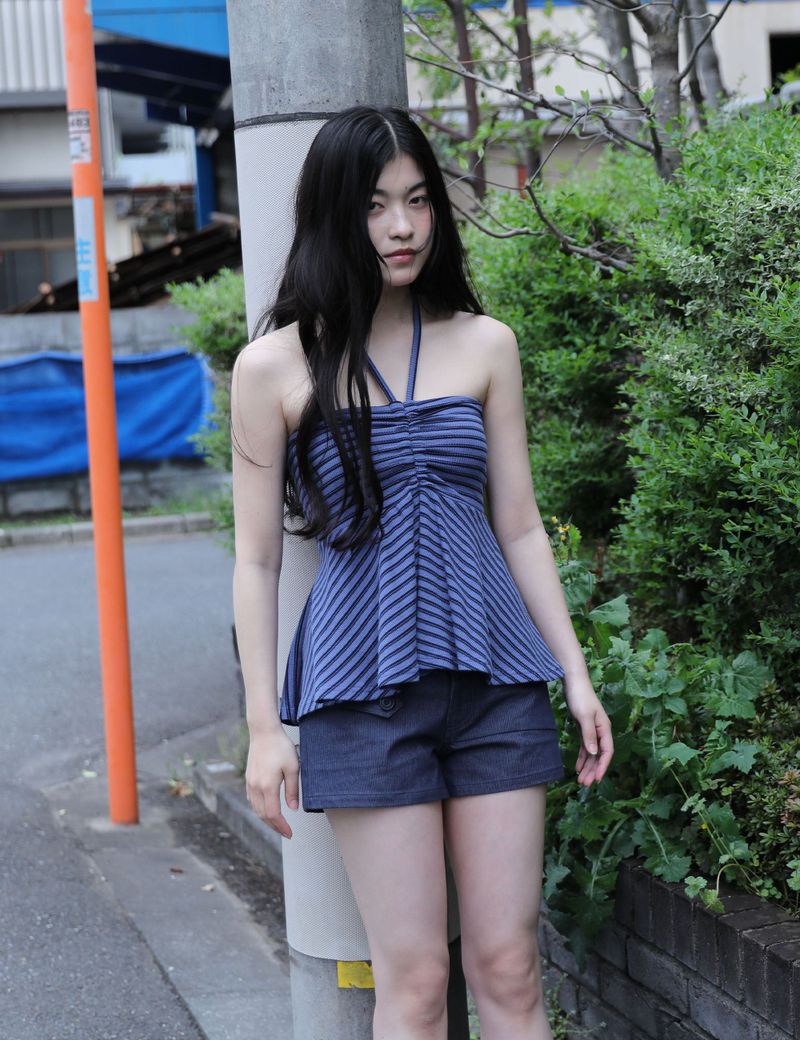 UGLYSHADOW（アグリーシャドウ）の「STITCH POINT SHORTS(NAVY)（Pants）」