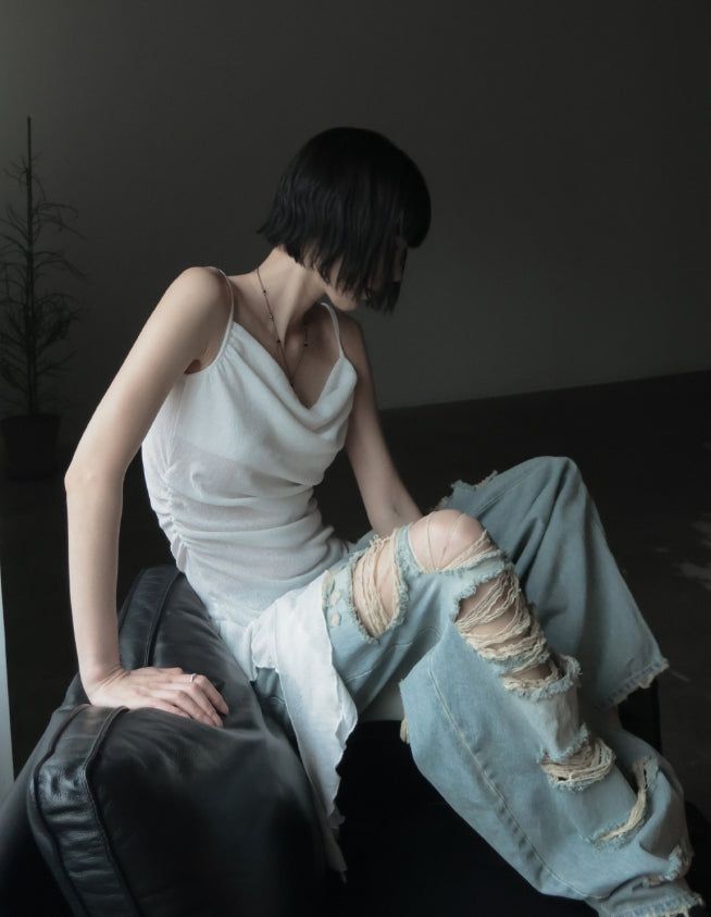 Bark Heavy Distressed Denim