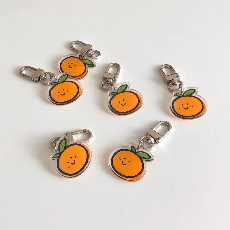 Tangerine key ring
