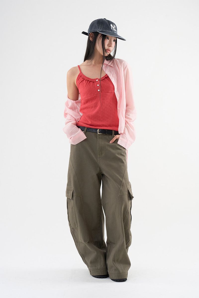 Balloon detail cargo pants