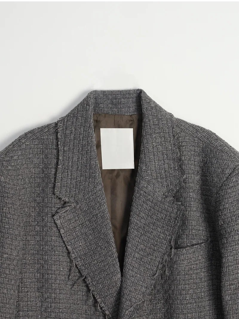[F/W] Tweed cutting wool coat(2color)