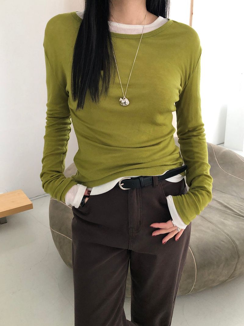 [MADE] Fodit Wool Tencel Layered Tee