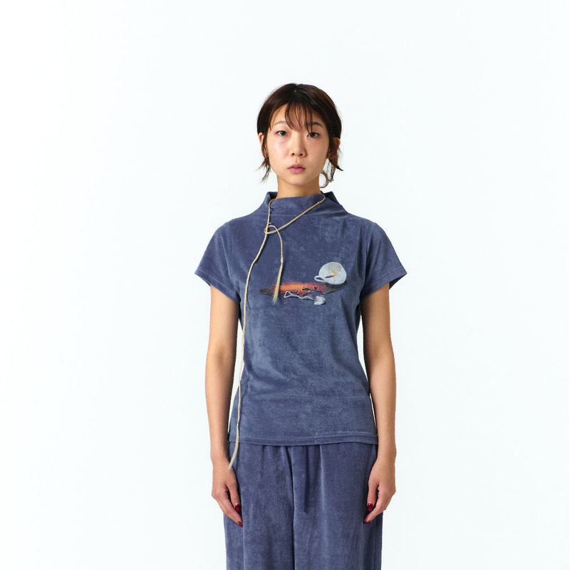 SPILT COFFEE HIGHNECK TERRY T-SHIRTS