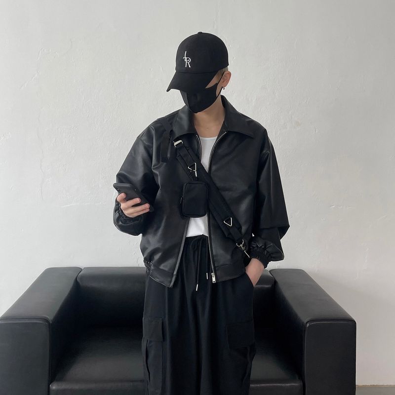 COZINESS（コジネス）の「UI leather cropped jacket（Jackets/Outerwear）」
