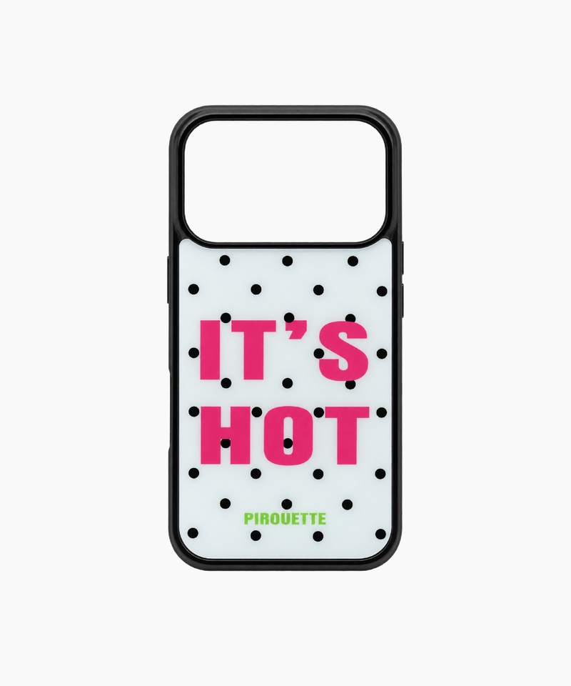 PIROUETTE(ピルエット)の「IT'S HOT Glass Bumper Case (White)(Smartphone Accessories)」