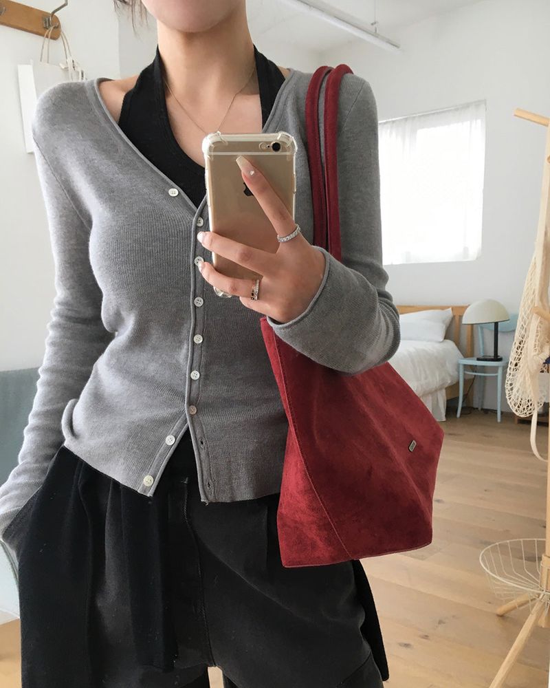 Recipe Long Sleeve Knit Cardigan