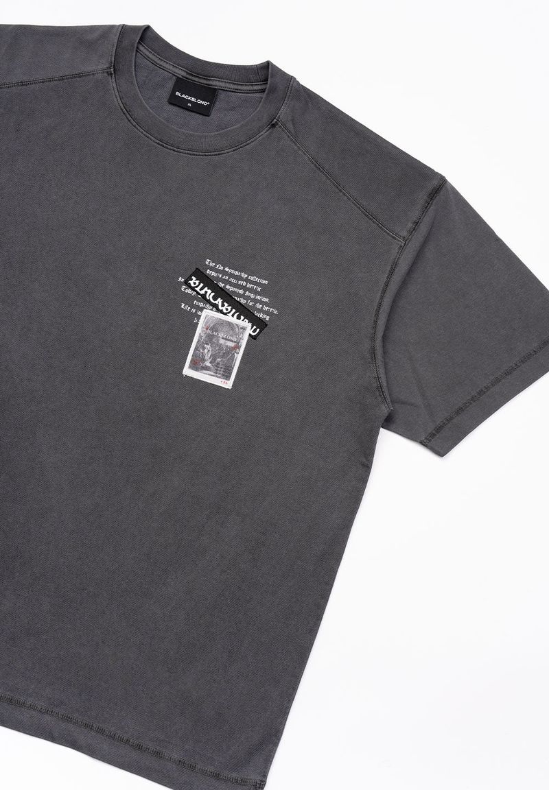 BBD Chaos Patch Pigment T-Shirt (Charcoal)