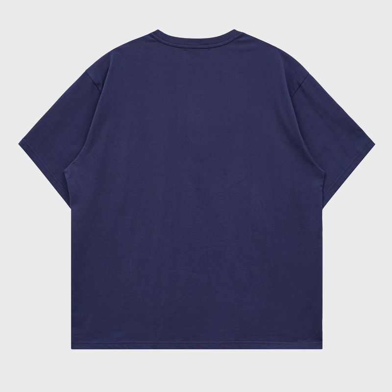 Maltese Check Applique Button Half T-shirt