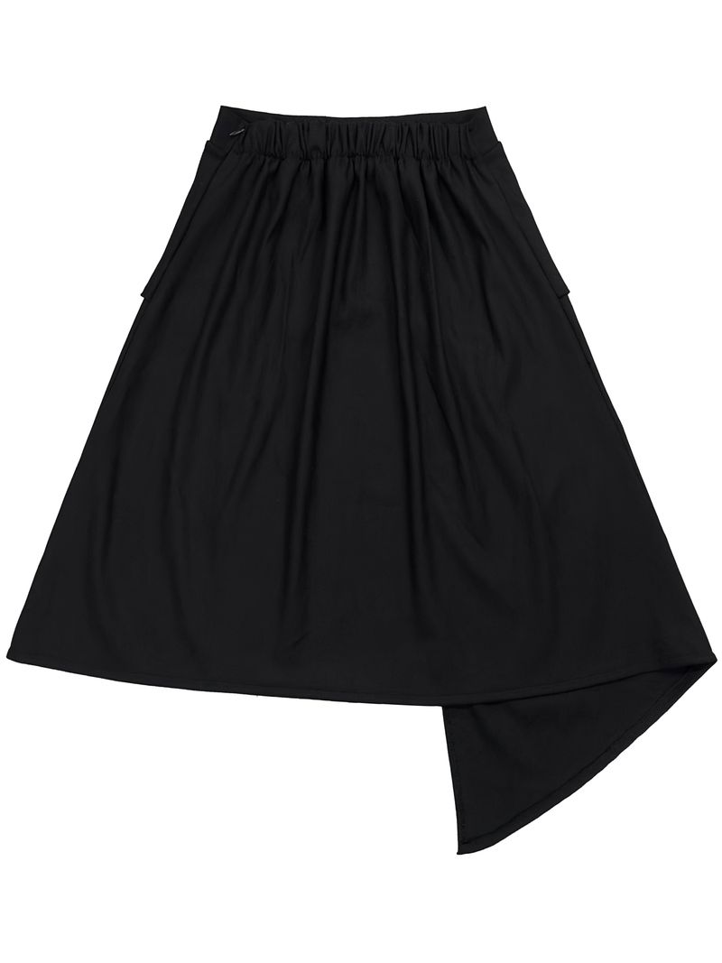 dust D-ring asym midi skirt (2color)