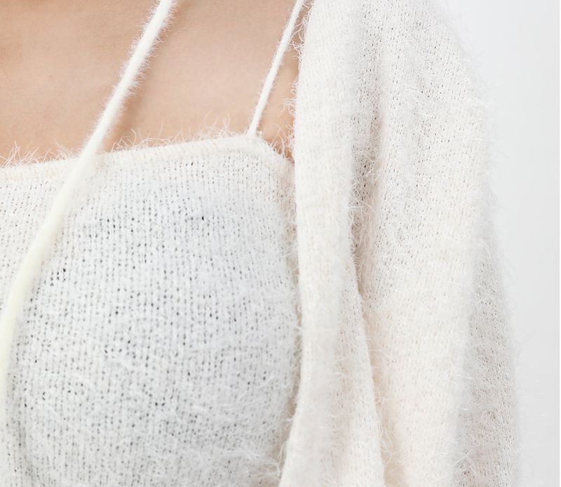 Pure Knit Cardigan Sleeveless SET