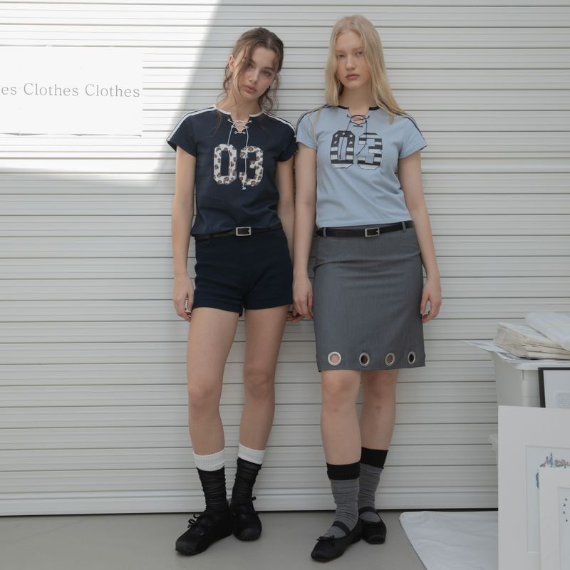 MINI SHORTS (NAVY)