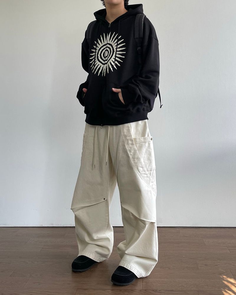 Sols Printed Hoodie Zip-up