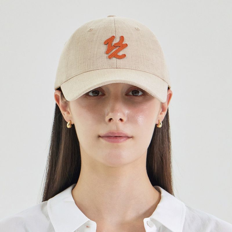 VARZAR（バザール）の「Flow VZ Leather Patch Ball Cap Natural（Hats）」