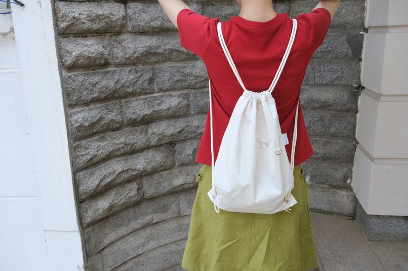 Girl string bag - White