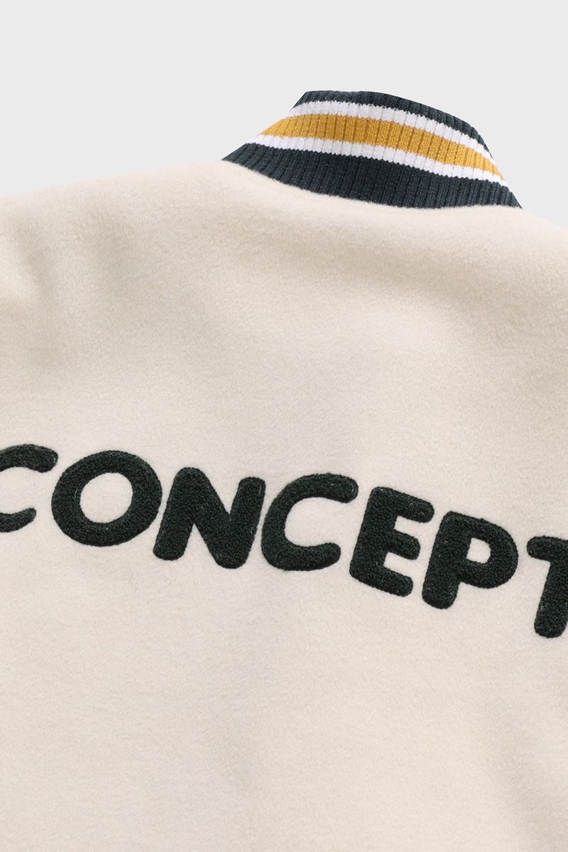 All Ivory graduation cap patch Unisex Varsity Jacket