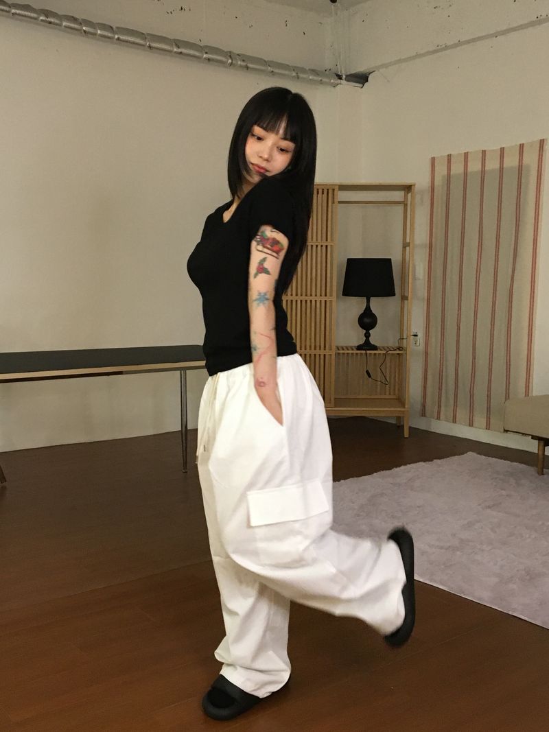 ハルユニセックスカーゴパンツ（2色）