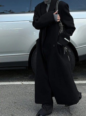 [Unisex] Max double long coat(2color)