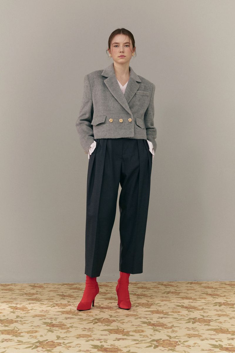 Gold button pants