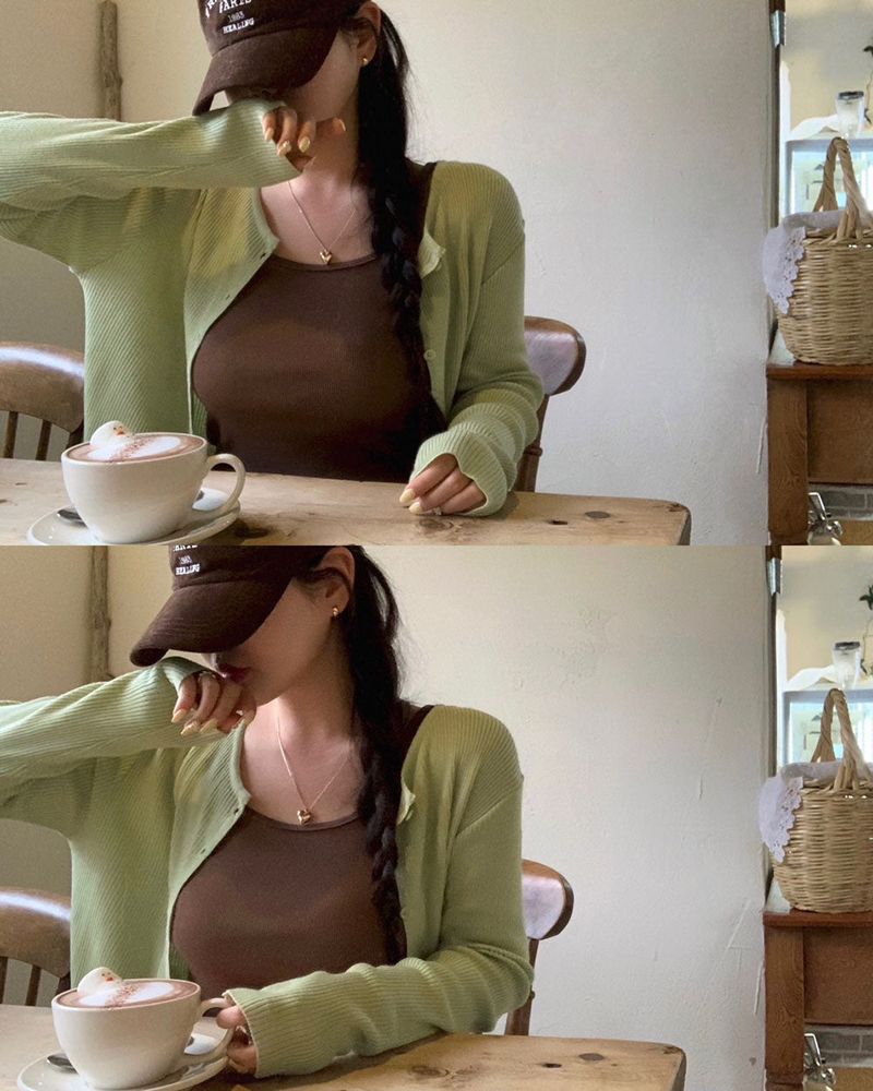[BELLIDE MADE] Solve Round Rib Cardigan
