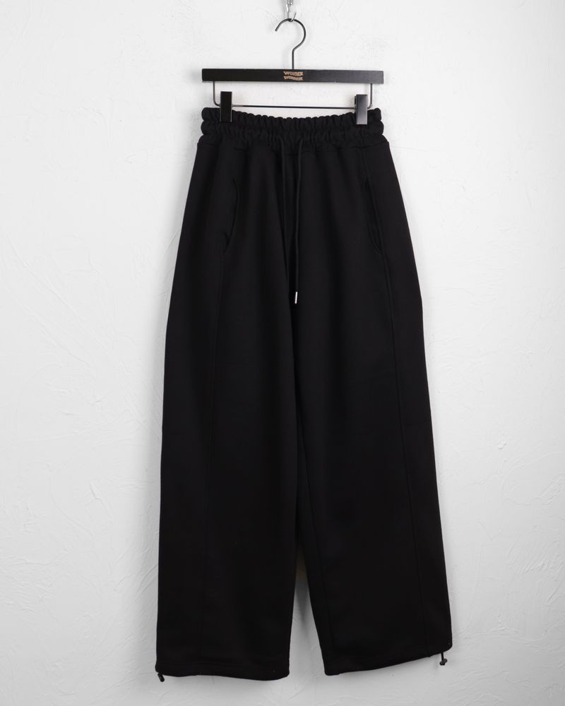 Shugi side cut training two-way banding long wide jogger pants