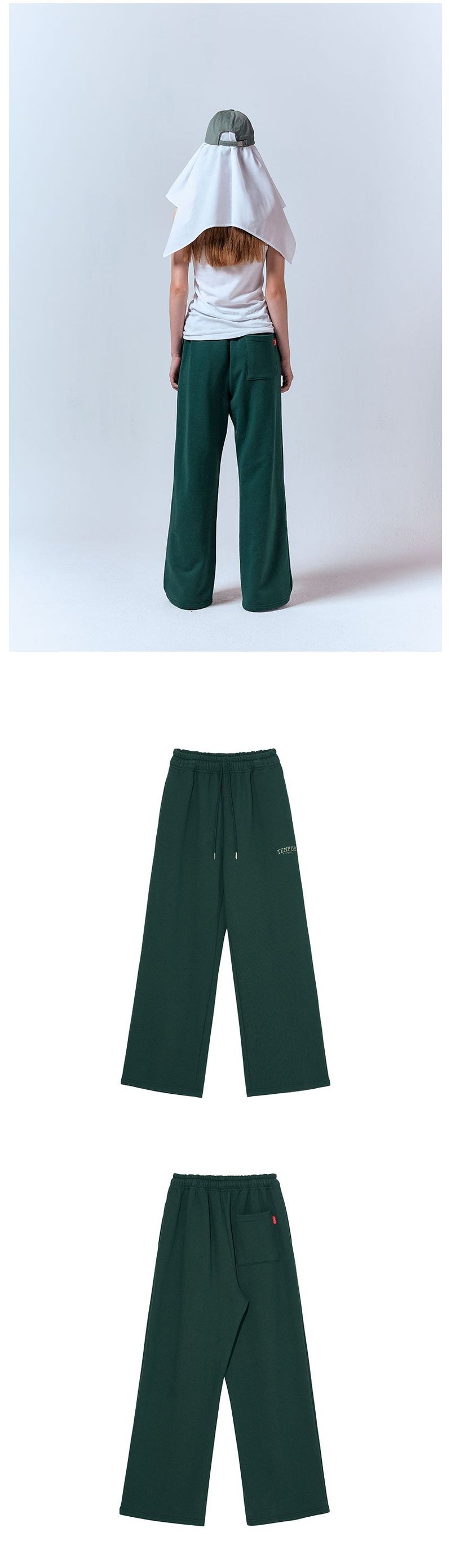 TEMPUS BASIC PANTS [DEEP GREEN]