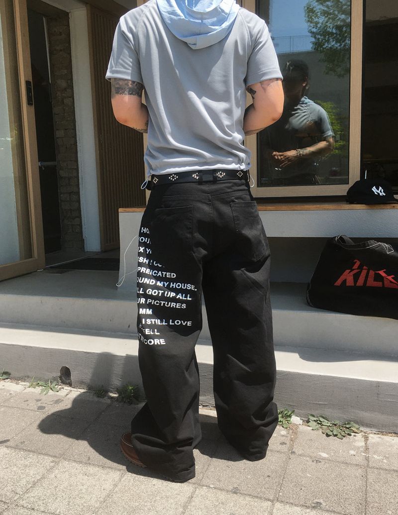 No.1754 C lettering cotton PT (3color)