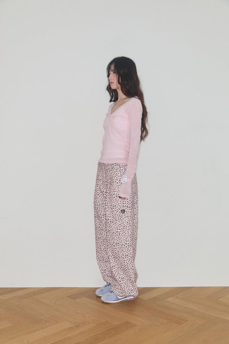 SHERRY RIBBON VELVET TOP (PINK)