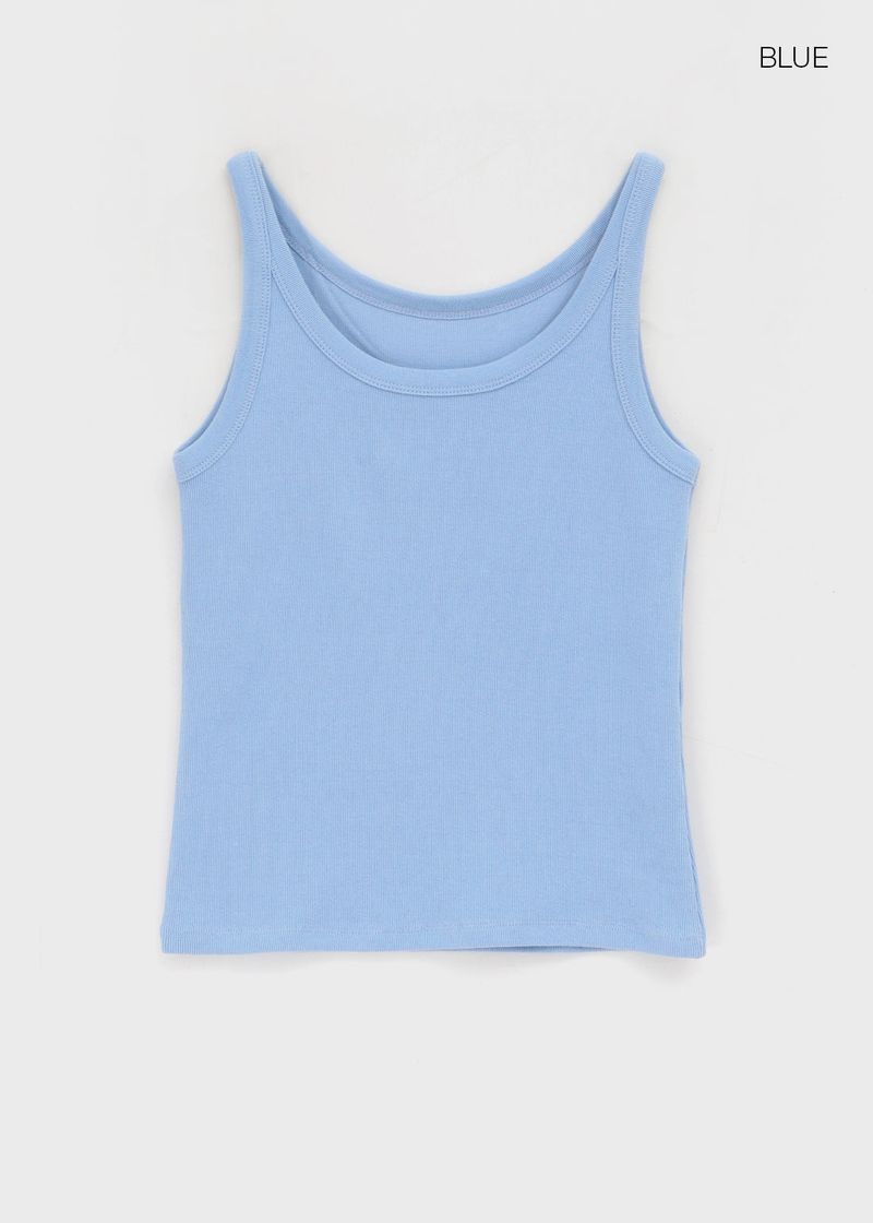 [MADE] Plio U-Neck Ribbed Sleeveless Top