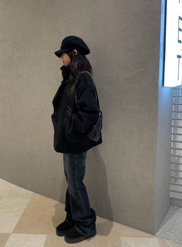 Pinon Bootcut Washing Denim Long Pants