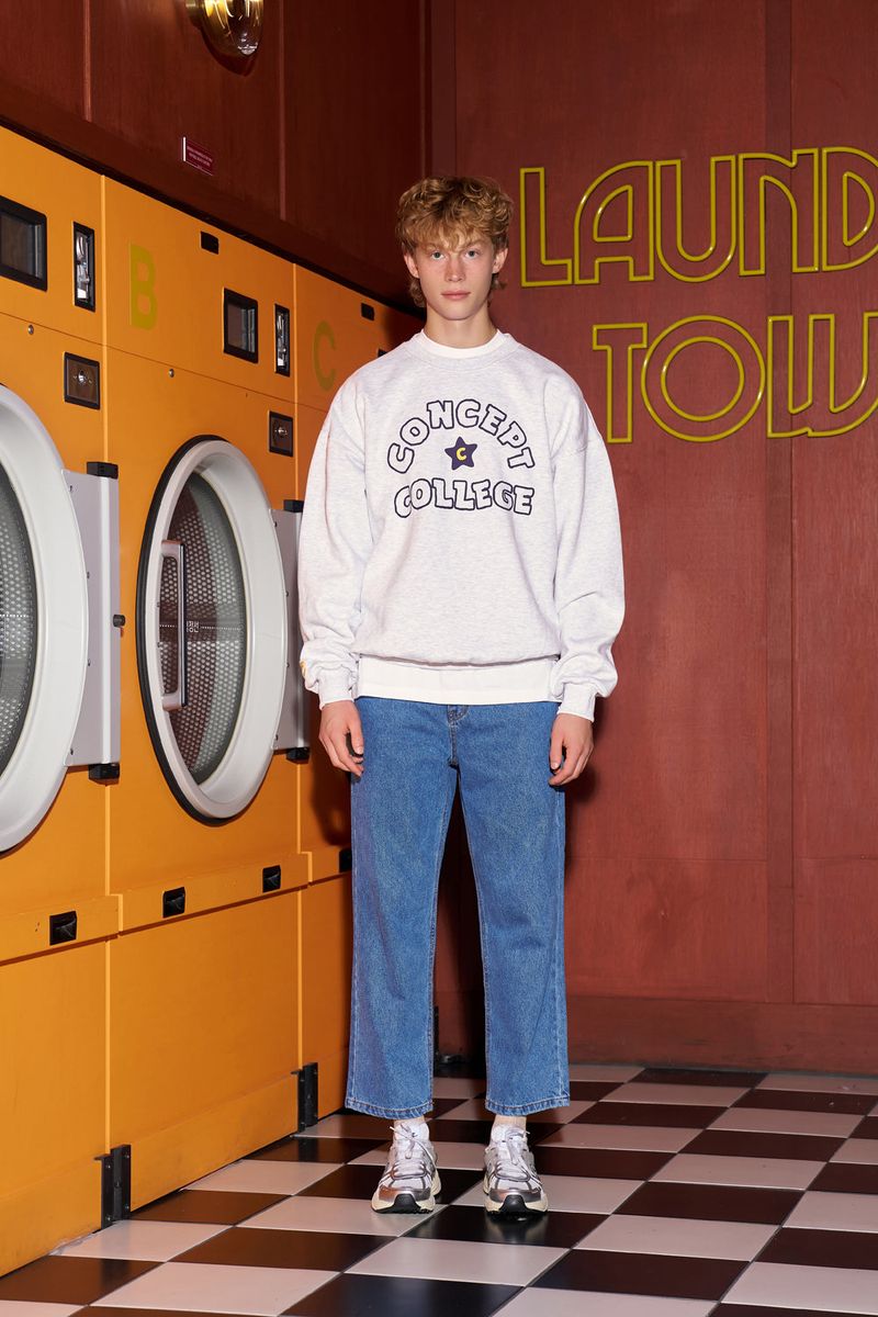 Handlogo sweatshirt / Ash gray [Unisex]
