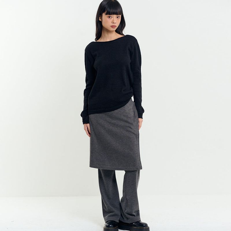Bustier Knit Set Black