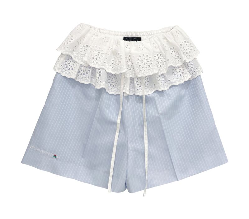 Ruffle detail shorts