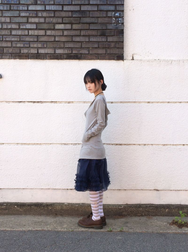 frilling Sheer skirt