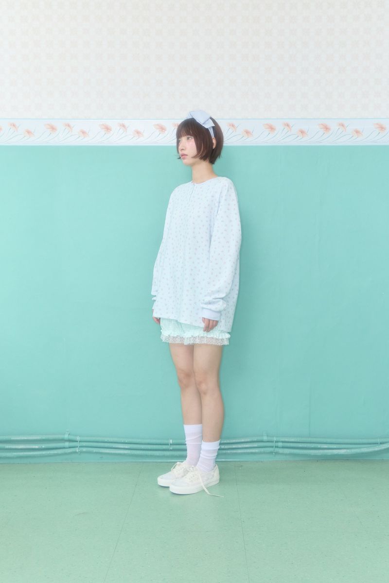 KOKO HENLEY NECK WAFFLE TOP (MINT)