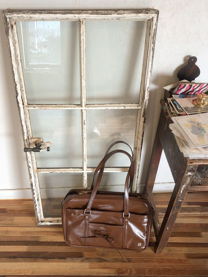 クラシックリボンスクールバッグ_vintage brown
