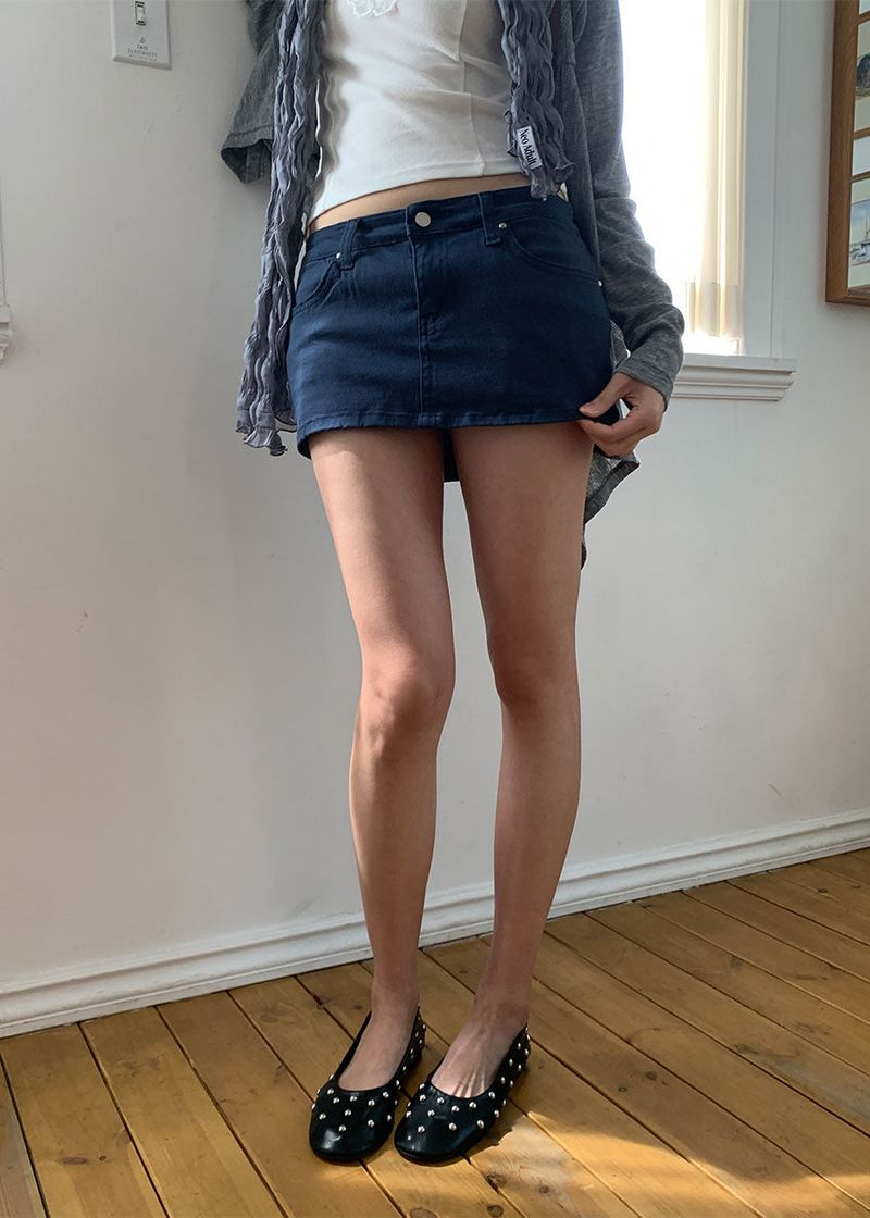 STUD MICRO SKIRT SHORTS