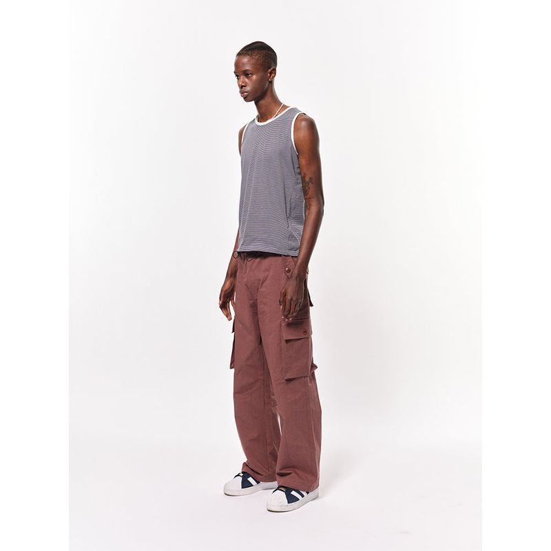Bluesf Bio-Washing Nylon String Semi-Wide Cargo Pants